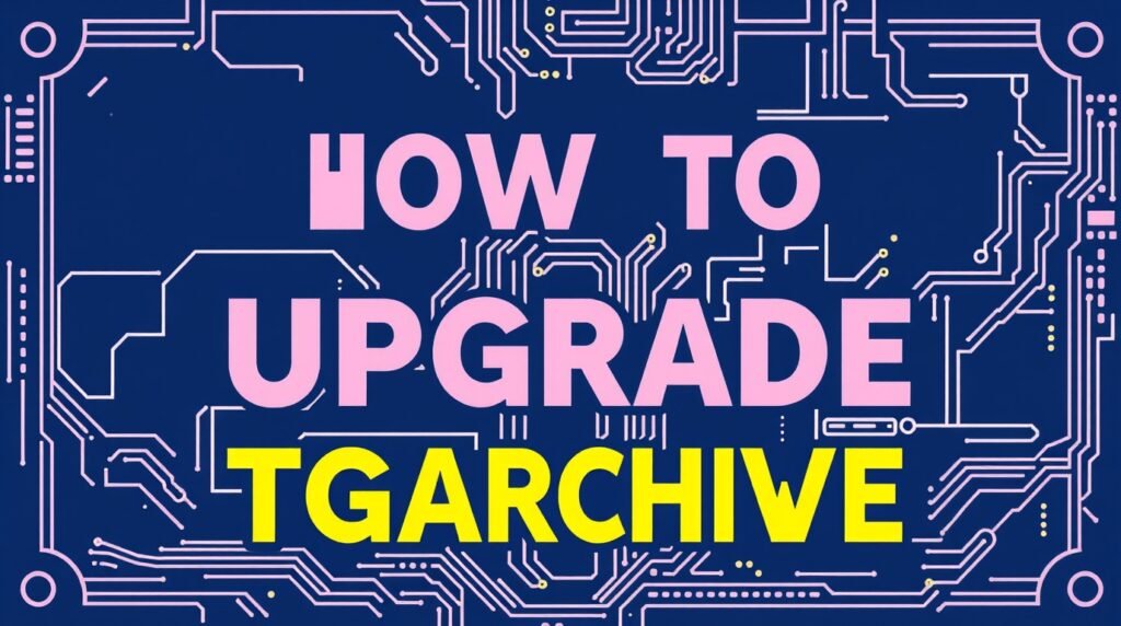 how to upgrade tgarchiveconsole