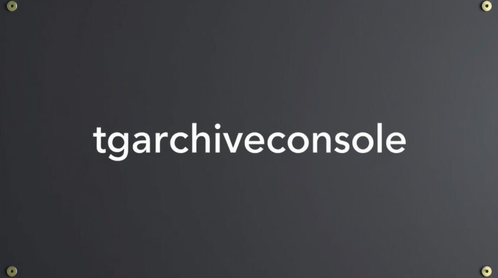 tgarchiveconsole